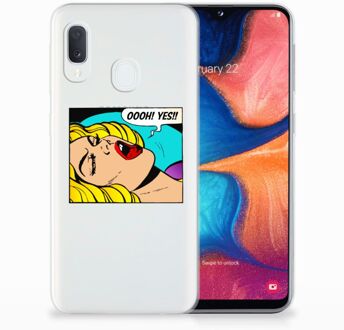 B2Ctelecom Samsung Galaxy A20e TPU Hoesje Popart Oh Yes