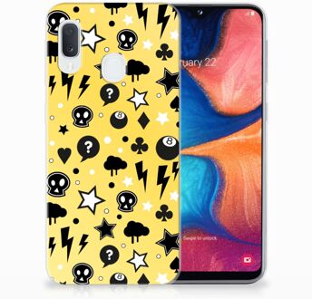 B2Ctelecom Samsung Galaxy A20e TPU Hoesje Punk Yellow