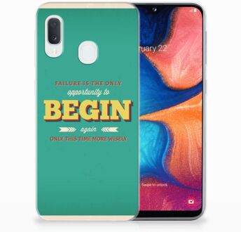 B2Ctelecom Samsung Galaxy A20e TPU Hoesje Quote Begin