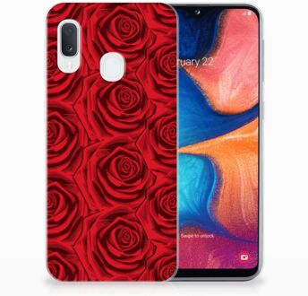 B2Ctelecom Samsung Galaxy A20e TPU Hoesje Red Roses