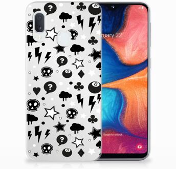 B2Ctelecom Samsung Galaxy A20e TPU Hoesje Silver Punk