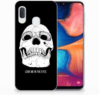 B2Ctelecom Samsung Galaxy A20e TPU Hoesje Skull Eyes