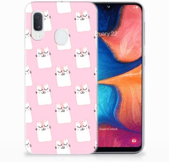 B2Ctelecom Samsung Galaxy A20e TPU Hoesje Sleeping Cats