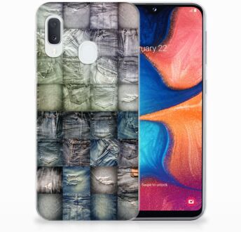 B2Ctelecom Samsung Galaxy A20e TPU Hoesje Spijkerbroeken