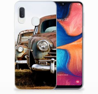 B2Ctelecom Samsung Galaxy A20e TPU Hoesje Vintage Auto