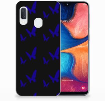 B2Ctelecom Samsung Galaxy A20e TPU Hoesje Vlinder Patroon