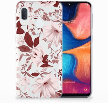 B2Ctelecom Samsung Galaxy A20e TPU Hoesje Watercolor Flowers