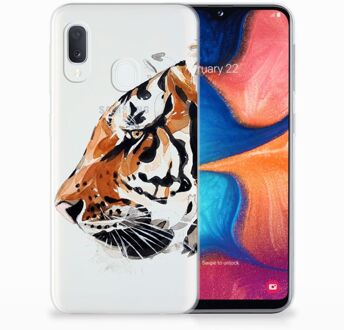 B2Ctelecom Samsung Galaxy A20e TPU Hoesje Watercolor Tiger