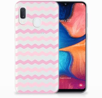 B2Ctelecom Samsung Galaxy A20e TPU Hoesje Waves Roze