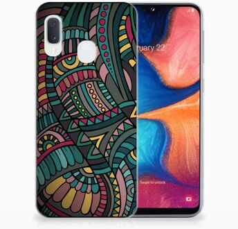 B2Ctelecom Samsung Galaxy A20e TPU Silicone Hoesje Design Aztec