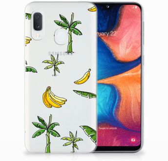 B2Ctelecom Samsung Galaxy A20e TPU Silicone Hoesje Design Banana Tree