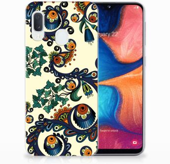 B2Ctelecom Samsung Galaxy A20e TPU Silicone Hoesje Design Barok Flower