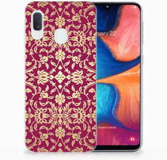 B2Ctelecom Samsung Galaxy A20e TPU Silicone Hoesje Design Barok Pink