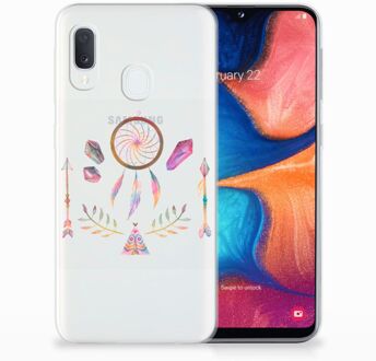 B2Ctelecom Samsung Galaxy A20e TPU-siliconen Hoesje Boho Dreamcatcher