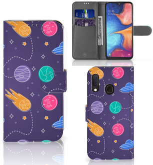 B2Ctelecom Samsung Galaxy A20e Wallet Case met Pasjes Space