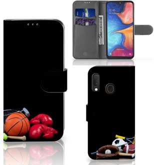 B2Ctelecom Samsung Galaxy A20e Wallet Case met Pasjes Sports