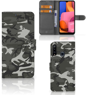 B2Ctelecom Samsung Galaxy A20s Telefoon Hoesje Cadeau voor hem Army Light