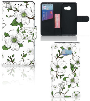 B2Ctelecom Samsung Galaxy A3 2017 Bookcase Hoesje Design Dogwood Flowers