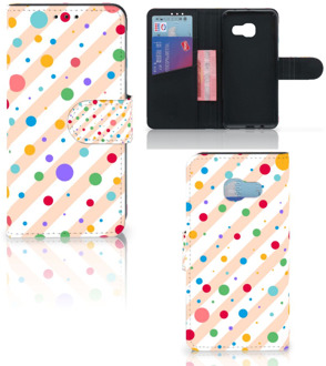 B2Ctelecom Samsung Galaxy A3 2017 Bookcase Hoesje Design Dots