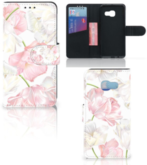 B2Ctelecom Samsung Galaxy A3 2017 Bookcase Hoesje Design Lovely Flowers