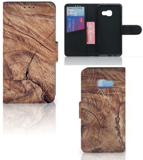 B2Ctelecom Samsung Galaxy A3 2017 Bookcase Hoesje Design Tree Trunk