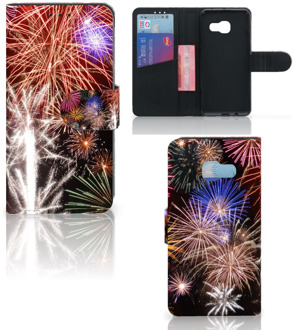 B2Ctelecom Samsung Galaxy A3 2017 Bookcase Hoesje Design Vuurwerk