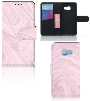 B2Ctelecom Samsung Galaxy A3 2017 Bookcase Hoesje Marble Pink