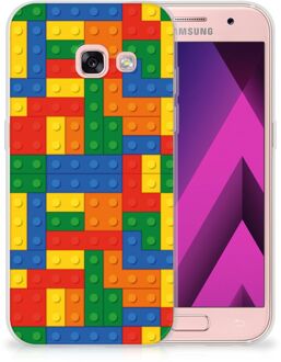 B2Ctelecom Samsung Galaxy A3 2017 TPU siliconen Hoesje Design Blokken