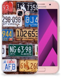 B2Ctelecom Samsung Galaxy A3 2017 TPU siliconen Hoesje Kentekenplaten