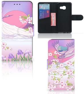 B2Ctelecom Samsung Galaxy A3 2017 Uniek Bookcase Hoesje Bird Flying