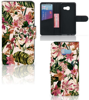 B2Ctelecom Samsung Galaxy A3 2017 Uniek Bookcase Hoesje Flowers