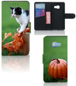 B2Ctelecom Samsung Galaxy A3 2017 Uniek Bookcase Hoesje Kitten