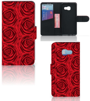 B2Ctelecom Samsung Galaxy A3 2017 Uniek Bookcase Hoesje Red Roses