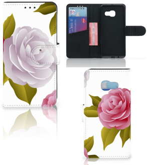 B2Ctelecom Samsung Galaxy A3 2017 Uniek Bookcase Hoesje Roses