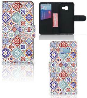 B2Ctelecom Samsung Galaxy A3 2017 Uniek Bookcase Hoesje Tiles Color