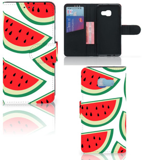 B2Ctelecom Samsung Galaxy A3 2017 Uniek Bookcase Hoesje Watermelons