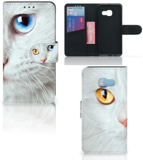 B2Ctelecom Samsung Galaxy A3 2017 Uniek Witte Kat Design