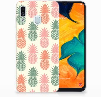 B2Ctelecom Samsung Galaxy A30 | A20 TPU Hoesje Design Ananas