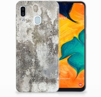 B2Ctelecom Samsung Galaxy A30 | A20 TPU Hoesje Design Beton