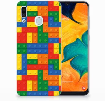 B2Ctelecom Samsung Galaxy A30 | A20 TPU Hoesje Design Blokken