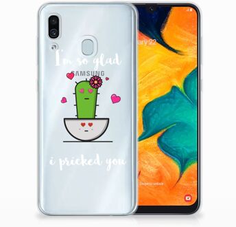 B2Ctelecom Samsung Galaxy A30 | A20 TPU Hoesje Design Cactus Glad