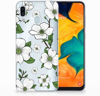 B2Ctelecom Samsung Galaxy A30 | A20 TPU Hoesje Design Dogwood Flowers