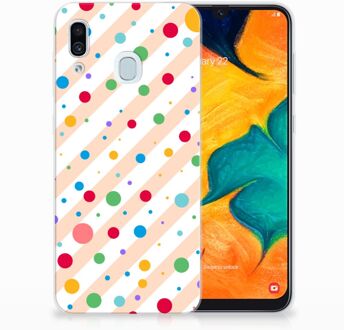 B2Ctelecom Samsung Galaxy A30 | A20 TPU Hoesje Design Dots