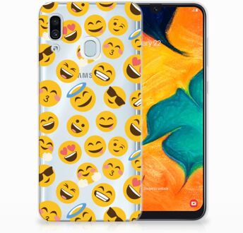 B2Ctelecom Samsung Galaxy A30 | A20 TPU Hoesje Design Emoji