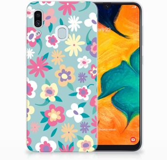 B2Ctelecom Samsung Galaxy A30 | A20 TPU Hoesje Design Flower Power