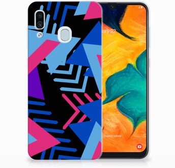 B2Ctelecom Samsung Galaxy A30 | A20 TPU Hoesje Design Funky Triangle