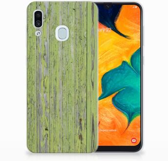 B2Ctelecom Samsung Galaxy A30 | A20 TPU Hoesje Design Green Wood