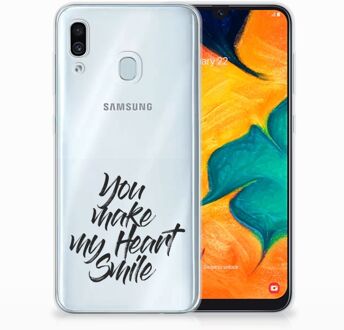 B2Ctelecom Samsung Galaxy A30 | A20 TPU Hoesje Design Heart Smile