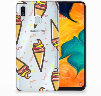 B2Ctelecom Samsung Galaxy A30 | A20 TPU Hoesje Design Icecream