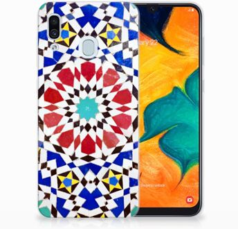 B2Ctelecom Samsung Galaxy A30 | A20 TPU Hoesje Design Mozaïek